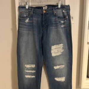 NWT Hudson Leigh Boyfriend Distressed Denim Jeans Size 29